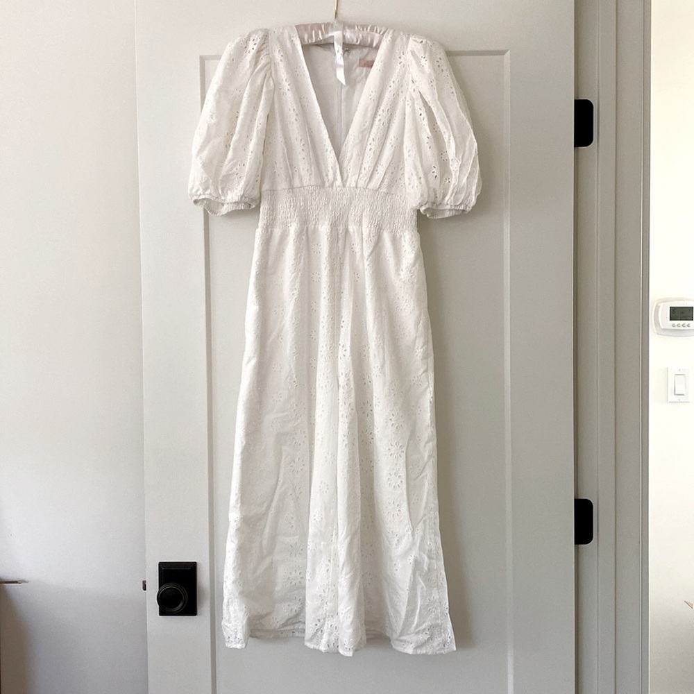 NWT White Eyelet Jumper | Petite | Anthropologie